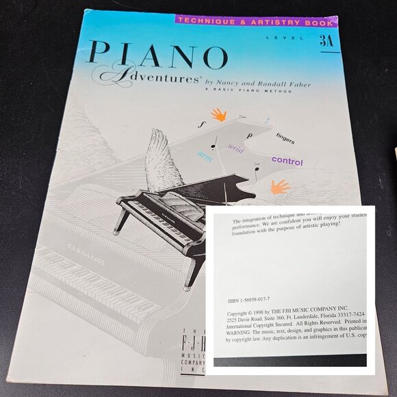 FJH Piano Lesson Sheet Music Books Level 2A-B 3A-B 4 5 Intermed Advanced Set 6 - Picture 9 of 16
